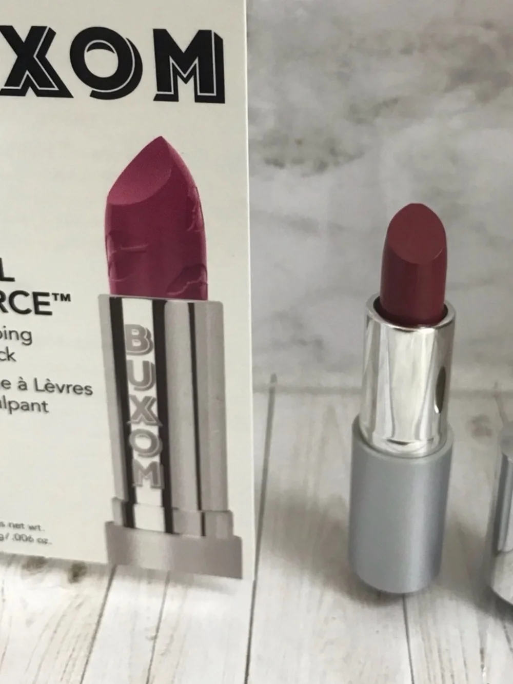 BUXOM Full Force Plumping Lipstick — Bright Mauve Pink
